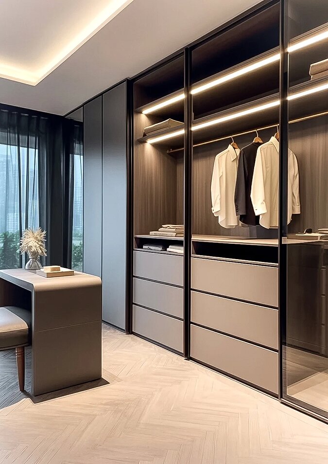 高定衣帽间实景效果图029