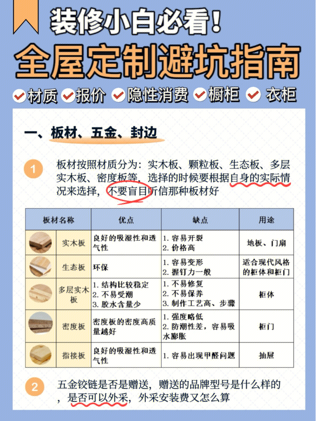 全屋定制避坑指南：签约前必看的5个坑