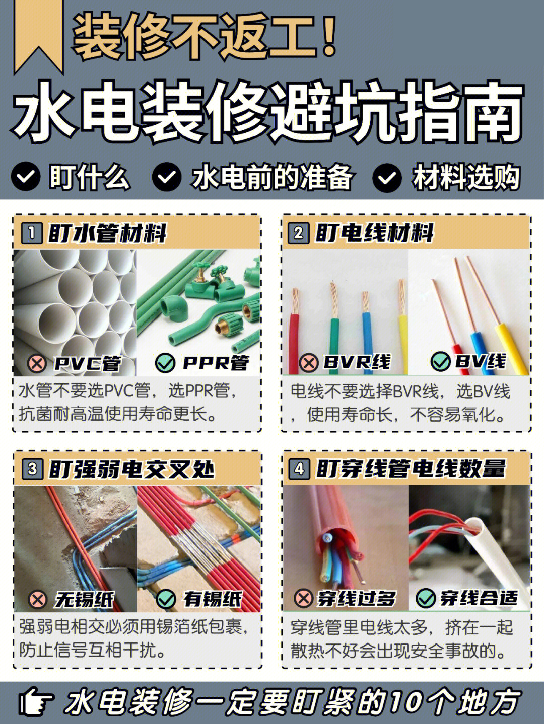 水电装修避坑：隐蔽工程别省这几笔